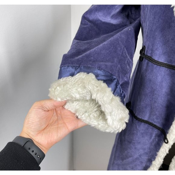 American Girl Dress like Your Doll Samantha's Holiday Purple Velvet Coat Size 14 - Picture 5 of 7